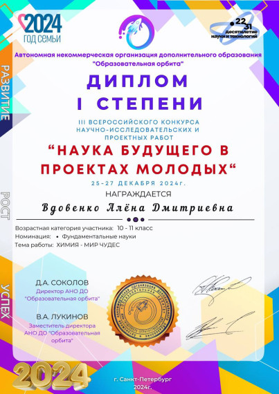 Наука будущего в проектах молодых!.