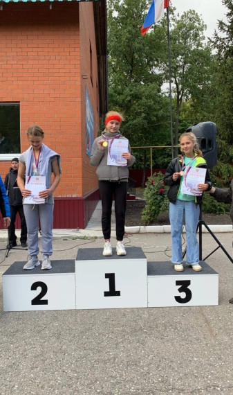 Призовое место на соревнованиях по бегу.